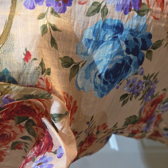 Nwt Xl & Large Joie Floral Button Down Shirt - Pink and Blue - Picture 13 of 17